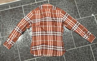 Camicia Burberry a quadri marrone