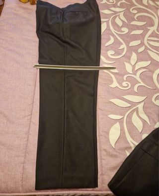 Traje de Caballero Negro y Beige Talla XL