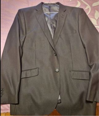 Traje de Caballero Negro y Beige Talla XL