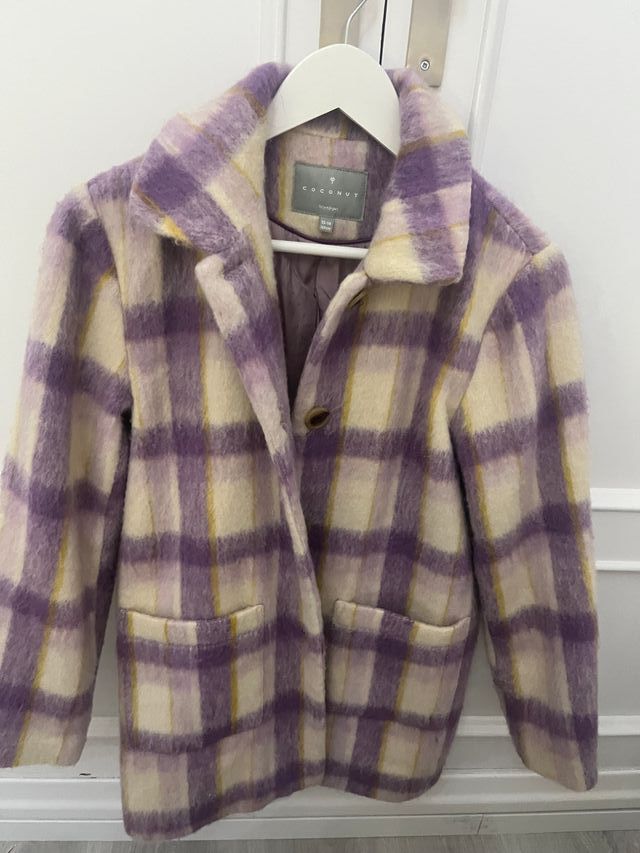 Abrigo lana virgen niña Coconut