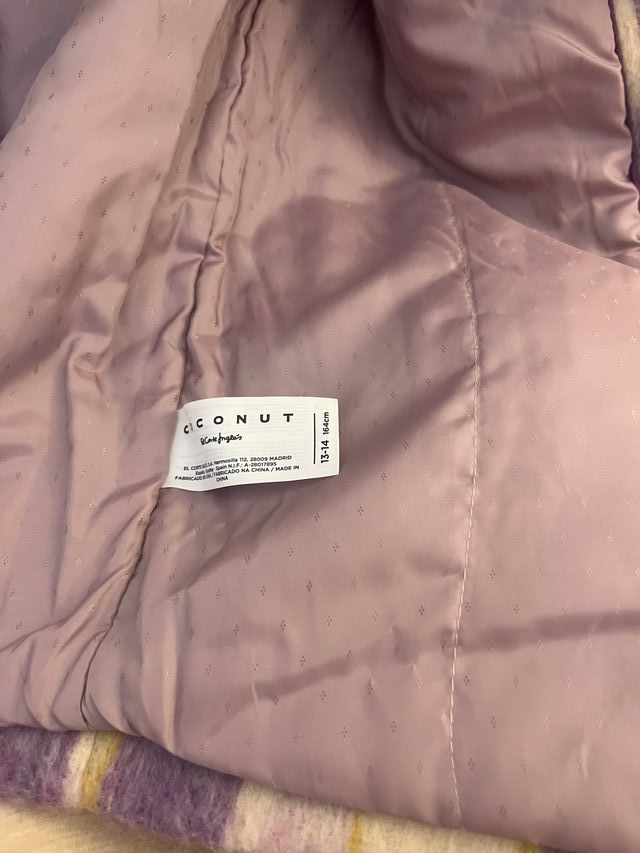 Abrigo lana virgen niña Coconut