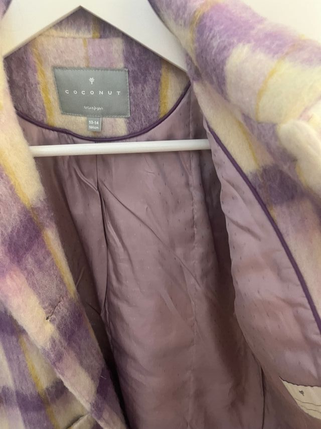 Abrigo lana virgen niña Coconut