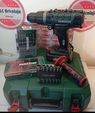 Super pack Taladro Parkside con accesorios