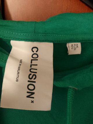 Sudadera COLLUSIÓN Verde Talla 4XL