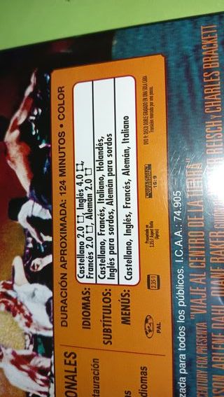 DVD Viaje al Centro de la Tierra (1959)