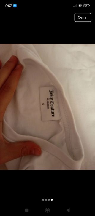 Camiseta Juicy Couture Blanca Lentejuelas