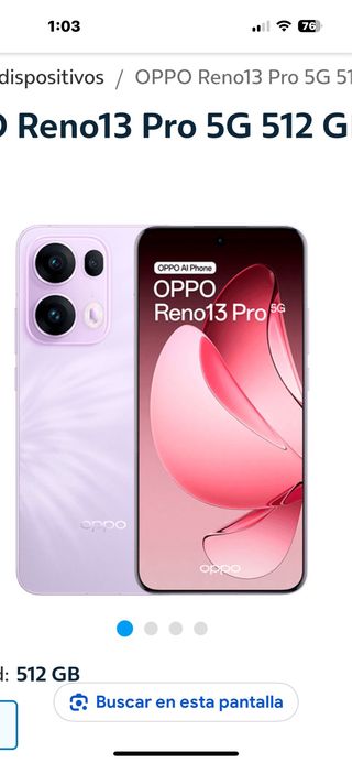 Oppo Reno13 Pro 5G 256GB Morado