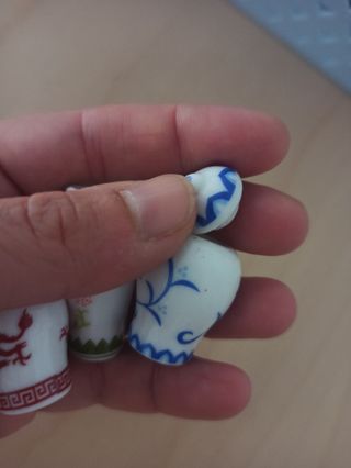 3 Jarrones Miniatura Casa Muñecas