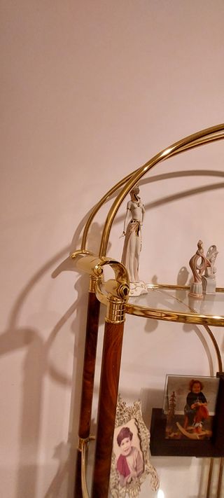 Mueble entrada espejo y estantería