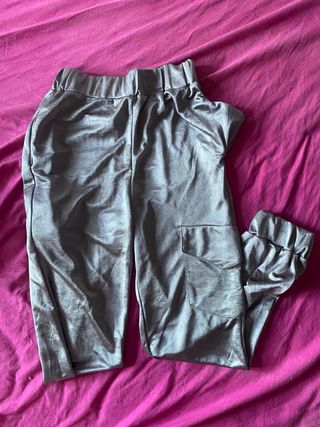 Pantalones Zara plateados