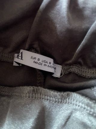 Pantalones Zara plateados