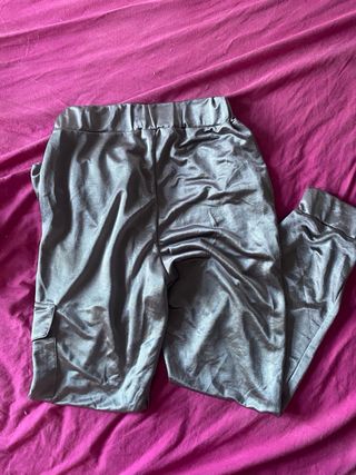 Pantalones Zara plateados