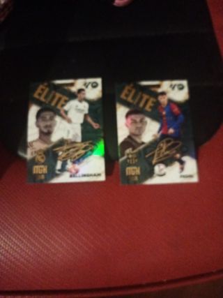 2 Tarjetas Fútbol Élite Bellingham y Pedri