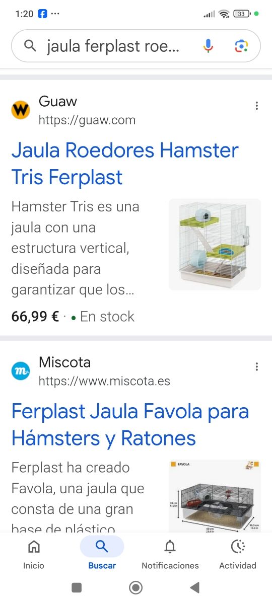 Jaula Roedores Hamster Tris Ferplast