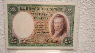25 Pesetas 1931 Vicente Lopez Banco de España