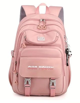 Mochila Gris Plata JLD con Llavero Panda