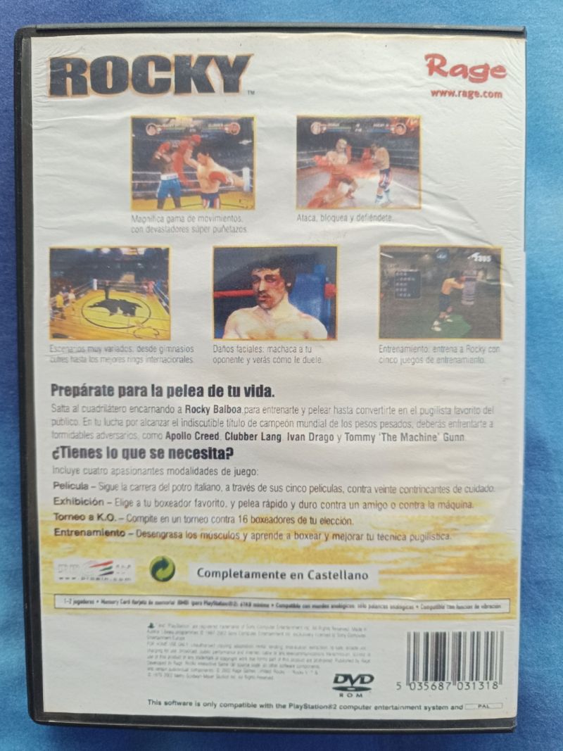 PS2 Playstation 2 PAL rocky promo press presse
