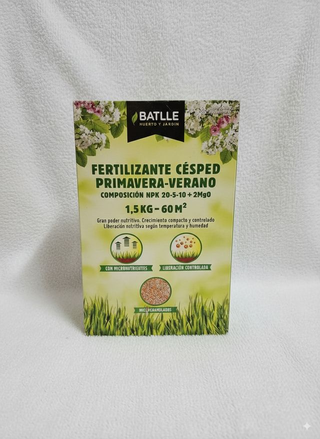 Lote 6 cajas Fertilizante Césped 1,5Kg/caja Batlle