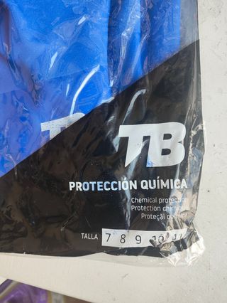 Guantes Protección Química TB E impermeable.