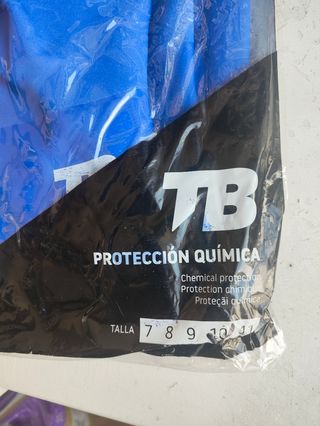 Guantes Protección Química TB E impermeable.