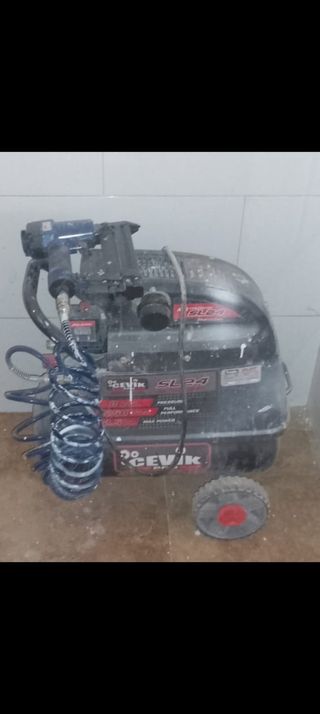 Compresor de aire Cevik SL24 + pistola
