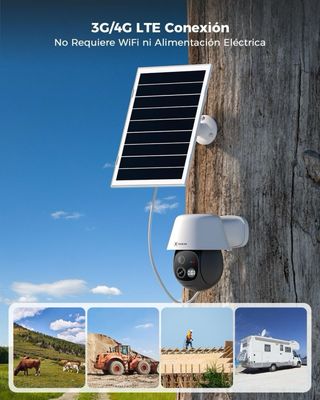 Camara solar de vigilancia exterior con SIM