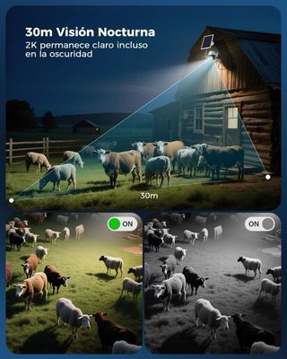 Camara solar de vigilancia exterior con SIM