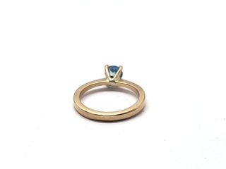 anillo oro 18k con piedra