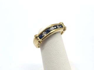 anillo oro 18k con piedra con diamante
