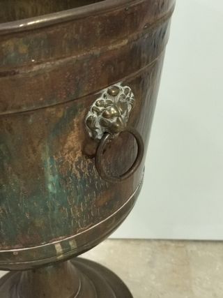 Macetero Bronce Vintage Copa