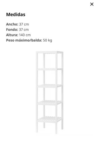 Estantería blanca Ikea