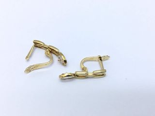 pendientes oro 18k con piedra con circonita