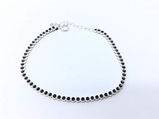 pulsera plata 925mm con piedra con circonita,