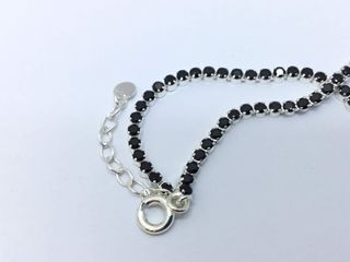 pulsera plata 925mm con piedra con circonita,