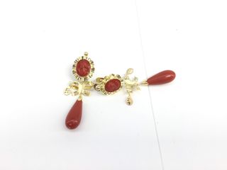 pendientes oro 18k con piedra