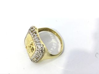 anillo oro 18k con piedra con circonita