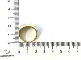 anillo oro 18k con piedra con circonita