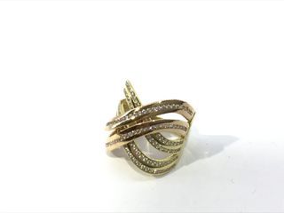 anillo oro 18k con piedra con circonita