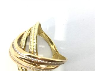 anillo oro 18k con piedra con circonita