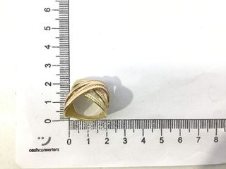 anillo oro 18k con piedra con circonita