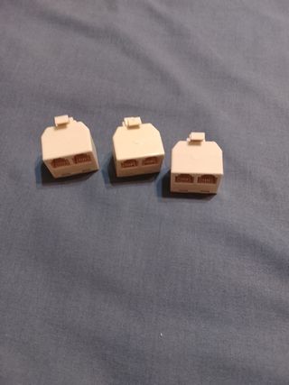 3 clavijas dobles para teléfono
