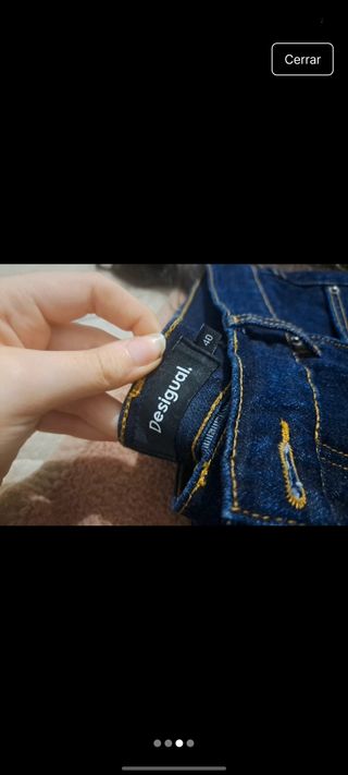 Pantalones Desigual con brillo