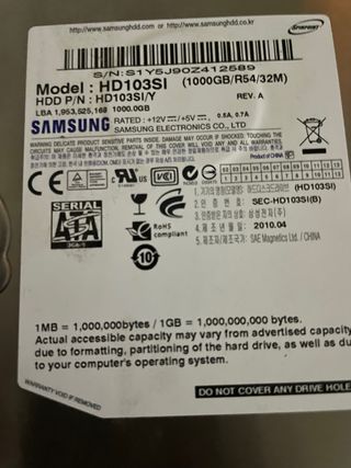 Disco Duro Samsung 1TB
