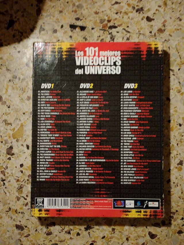 DVD Los 101 mejores videoclips del Universo