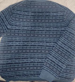Jersey Ralph Lauren Lana Fair Isle Azul XL