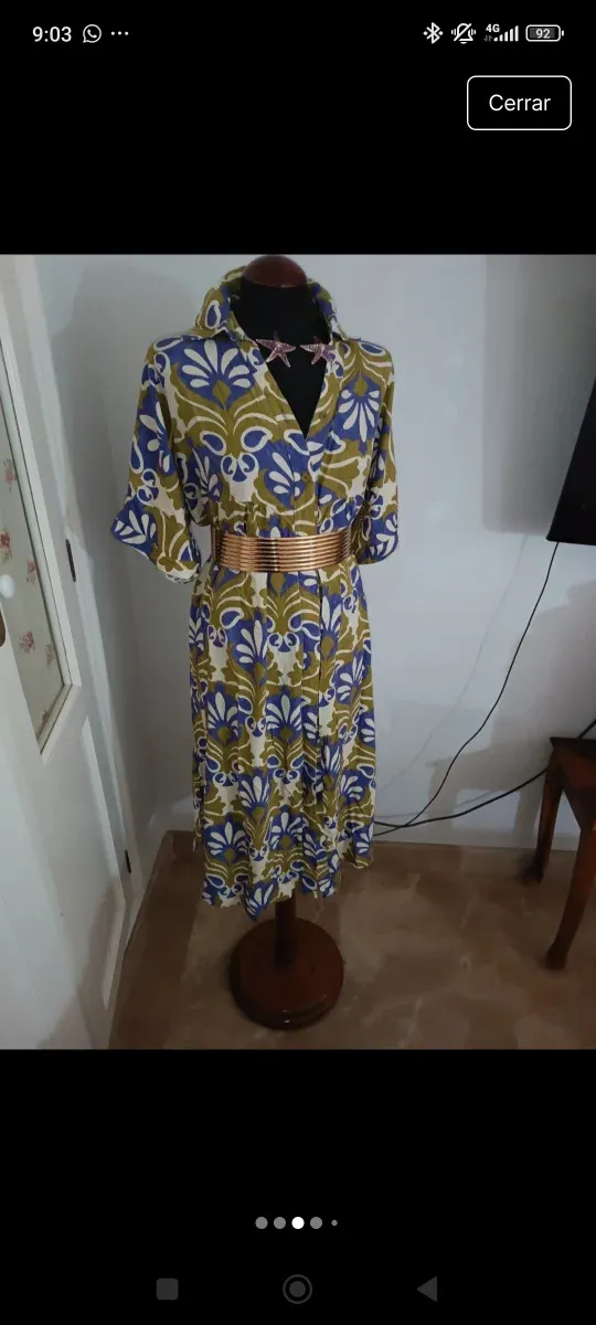 Vestido estampado talla XXXL