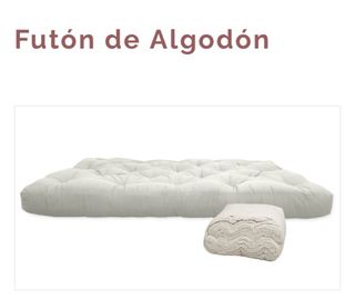 Futón Algodón sello Eco 160x200 cm