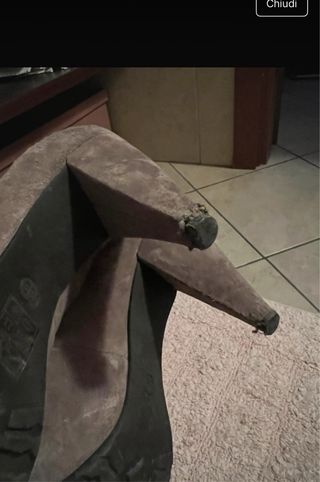 Scarpe tacco Stefani grigie