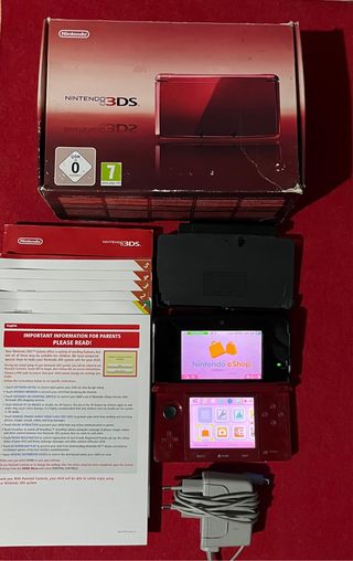 Nintendo 3DS Rossa con scatola