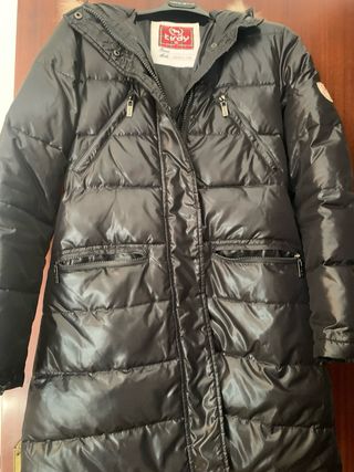 Piumino lungo nero TIRDI